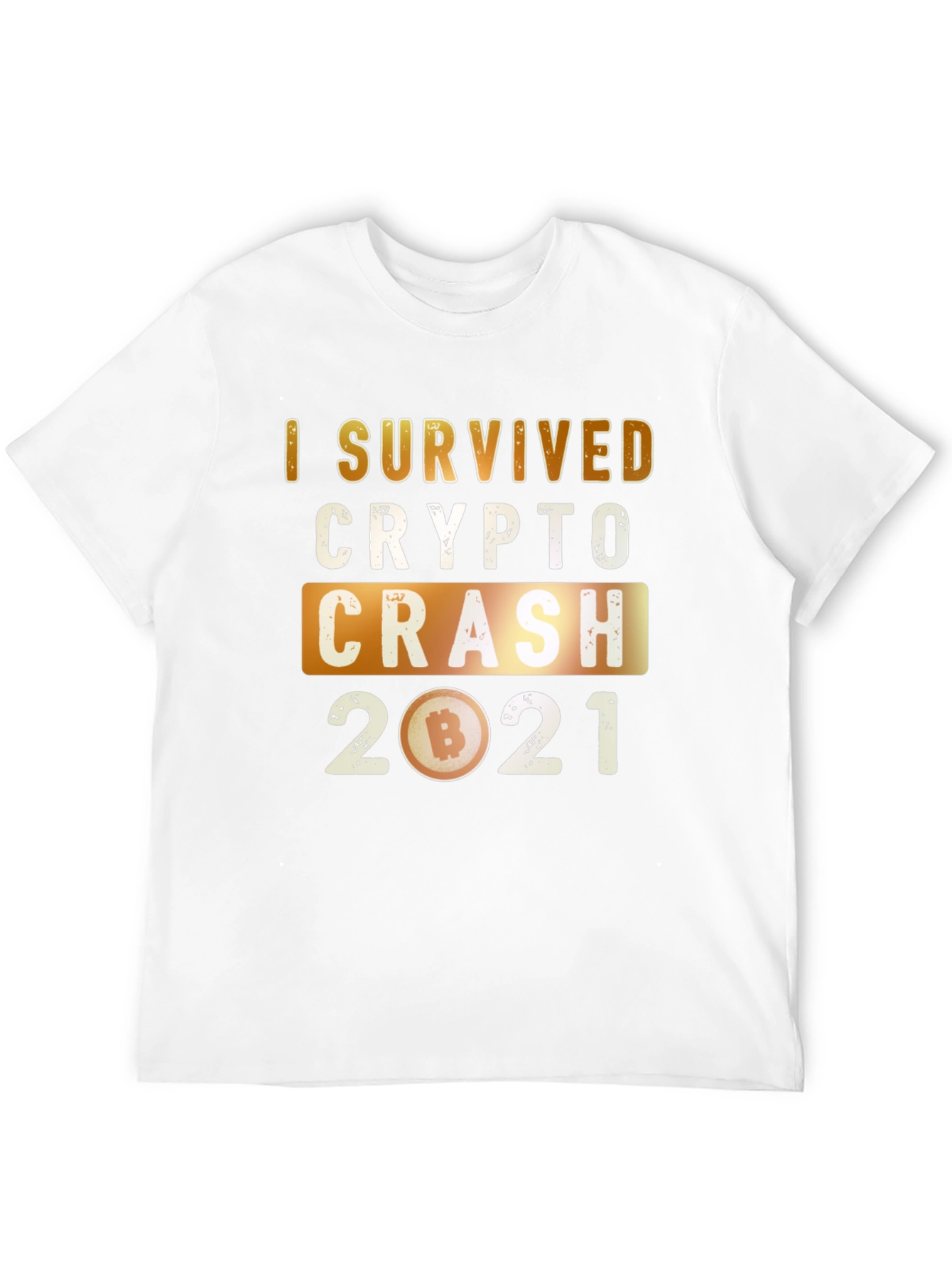 Crypto Crash 2021 Survivor Graphic T-Shirt