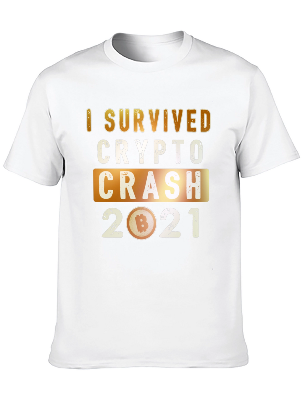 Crypto Crash 2021 Survivor Graphic T-Shirt