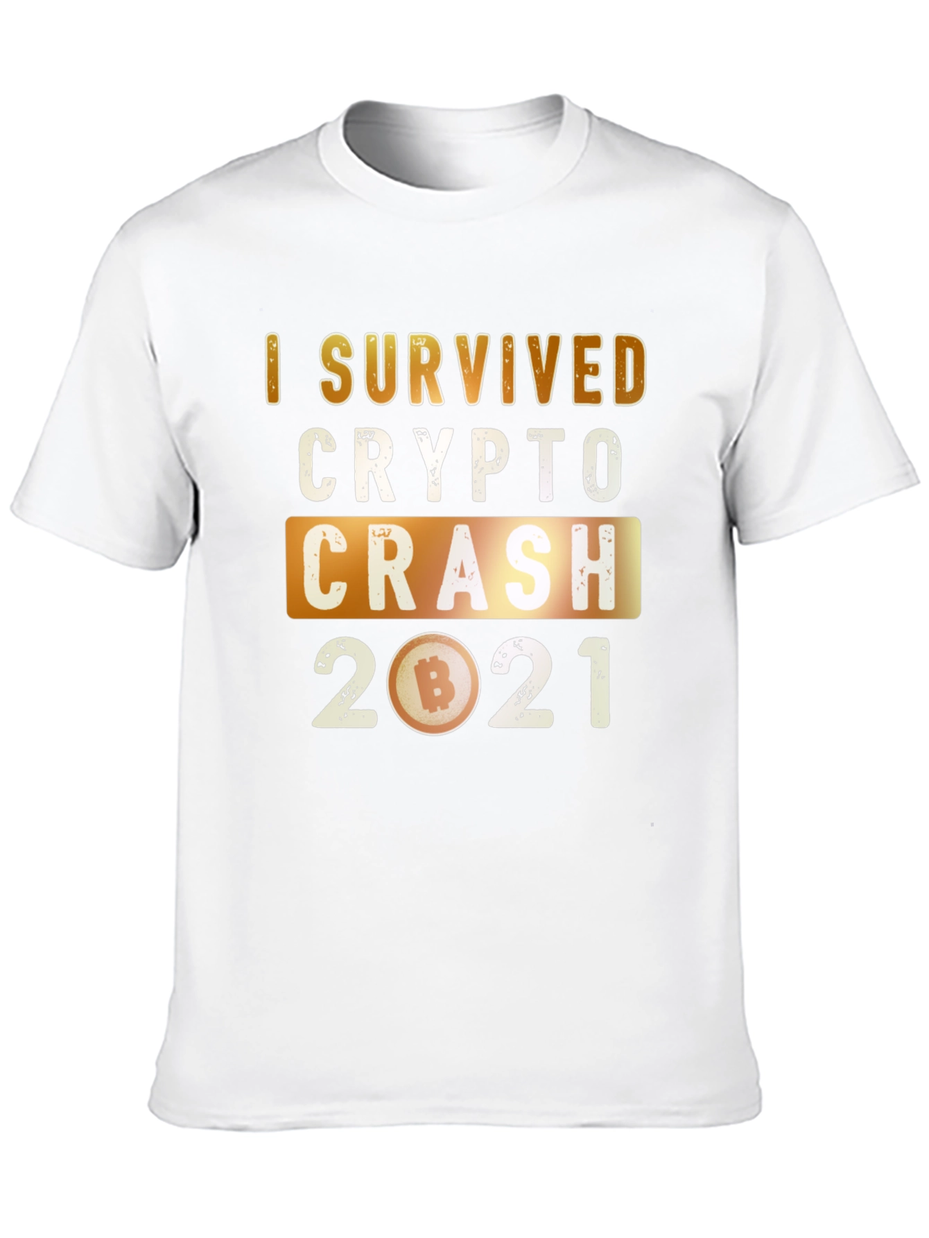 Crypto Crash 2021 Survivor Graphic T-Shirt