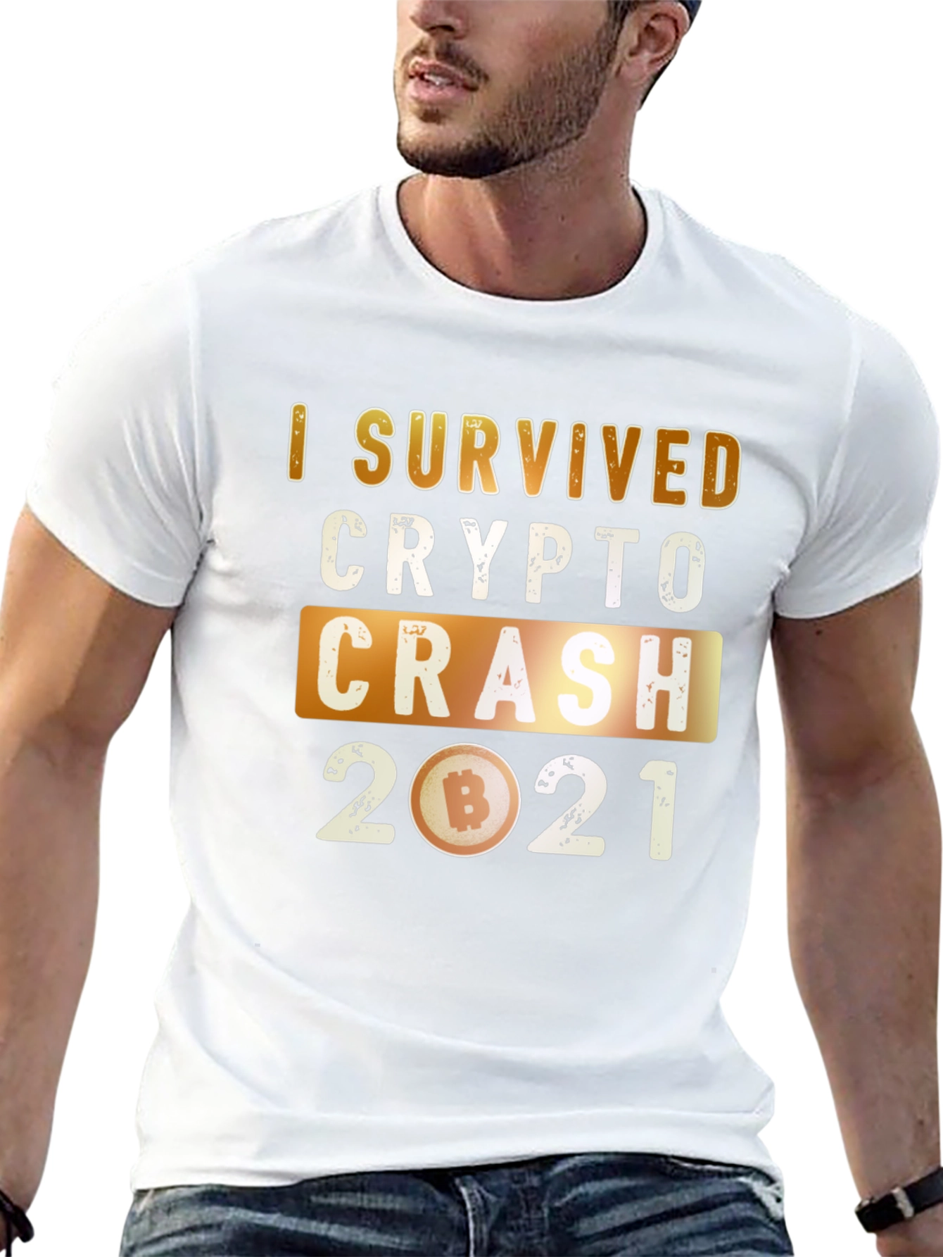 Crypto Crash 2021 Survivor Graphic T-Shirt