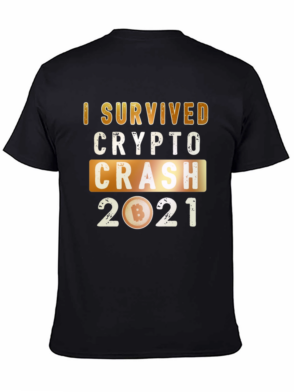 Crypto Crash 2021 Survivor Graphic T-Shirt