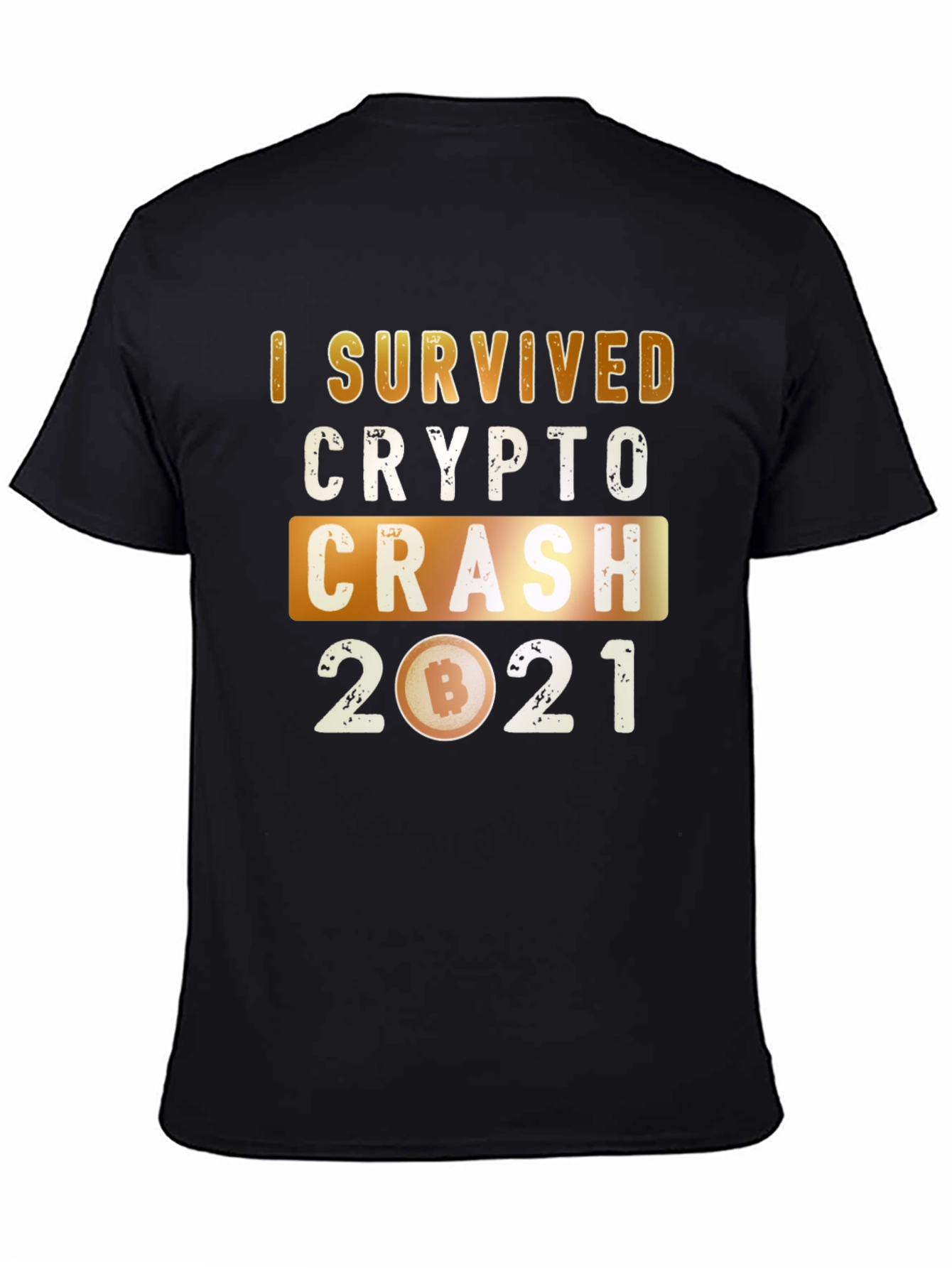 Crypto Crash 2021 Survivor Graphic T-Shirt