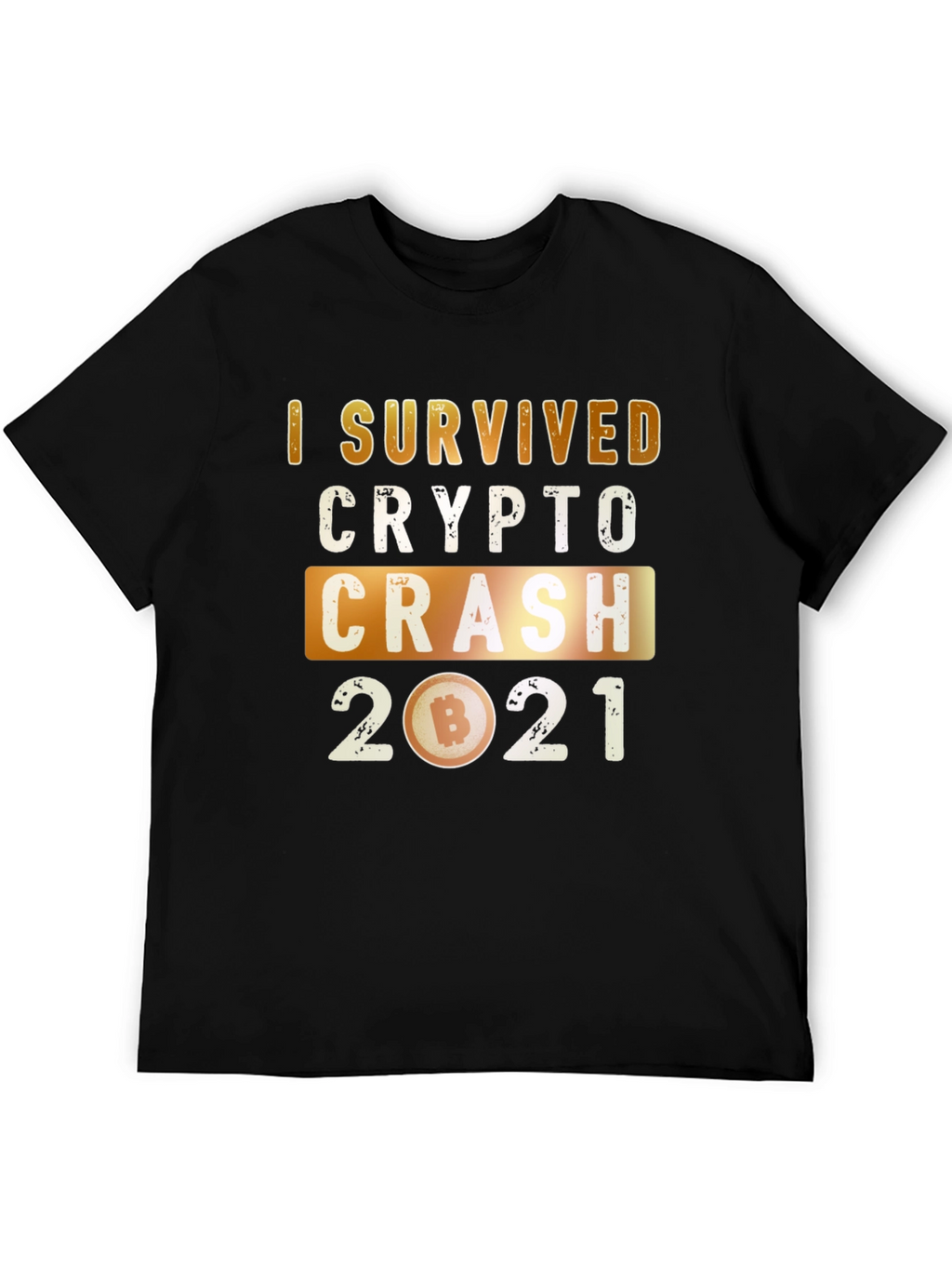 Crypto Crash 2021 Survivor Graphic T-Shirt