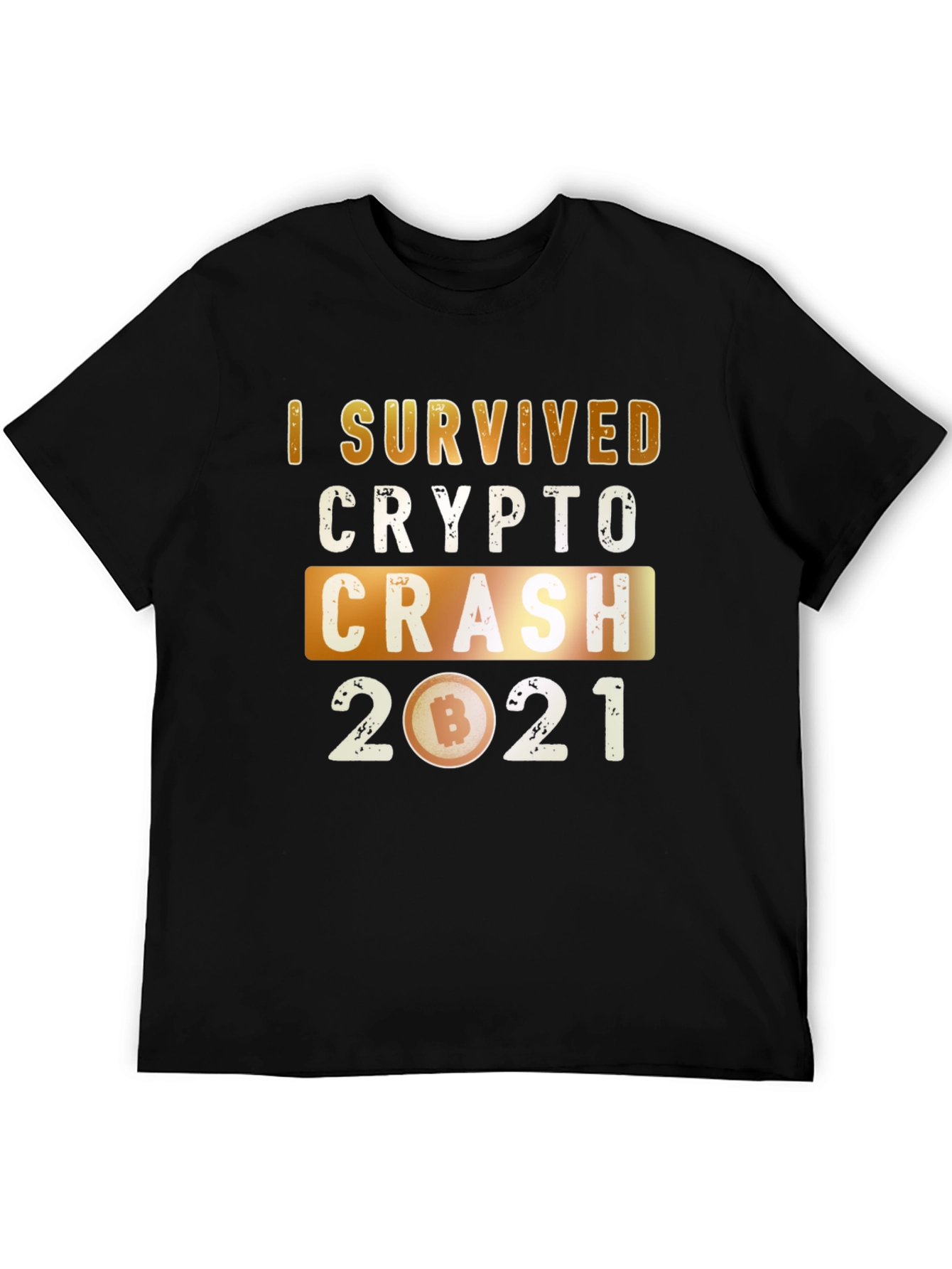 Crypto Crash 2021 Survivor Graphic T-Shirt