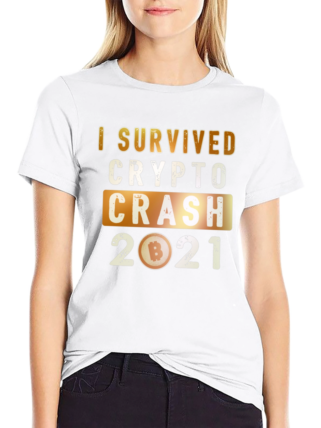 Crypto Crash 2021 Survivor Graphic T-Shirt