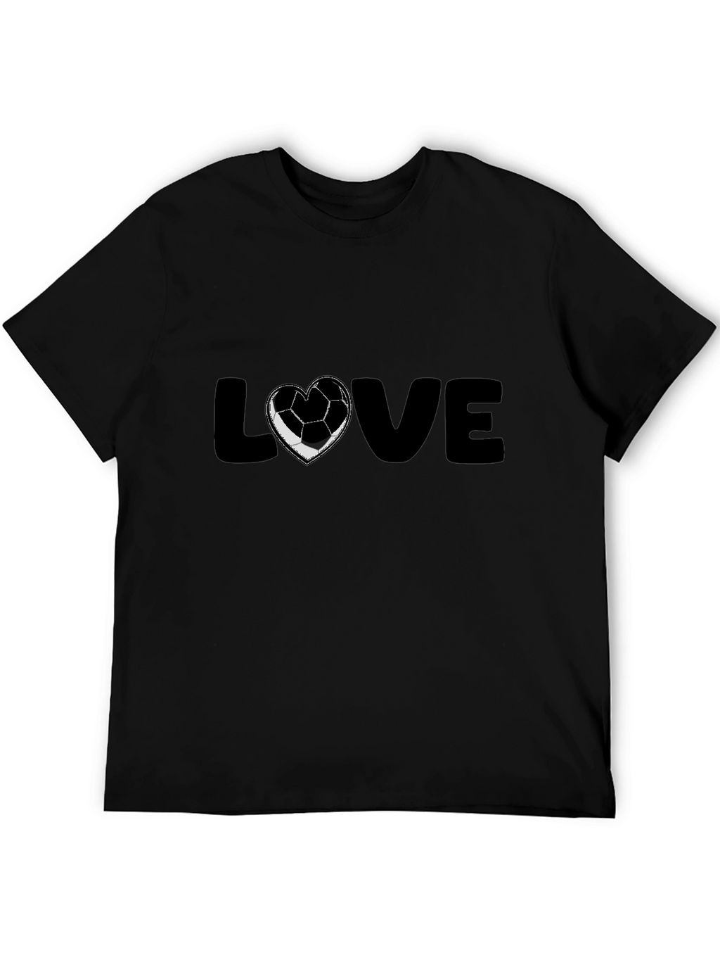 Soccer Love Black T-Shirt