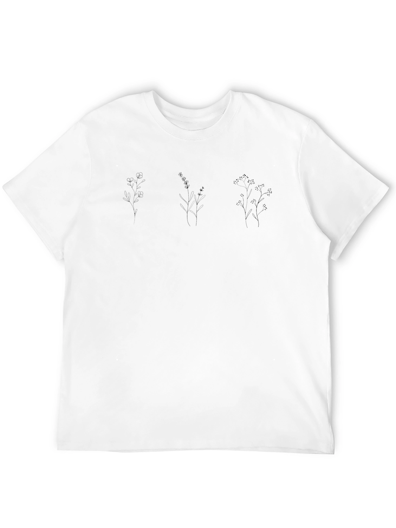 Botanical Graphic Black Tee
