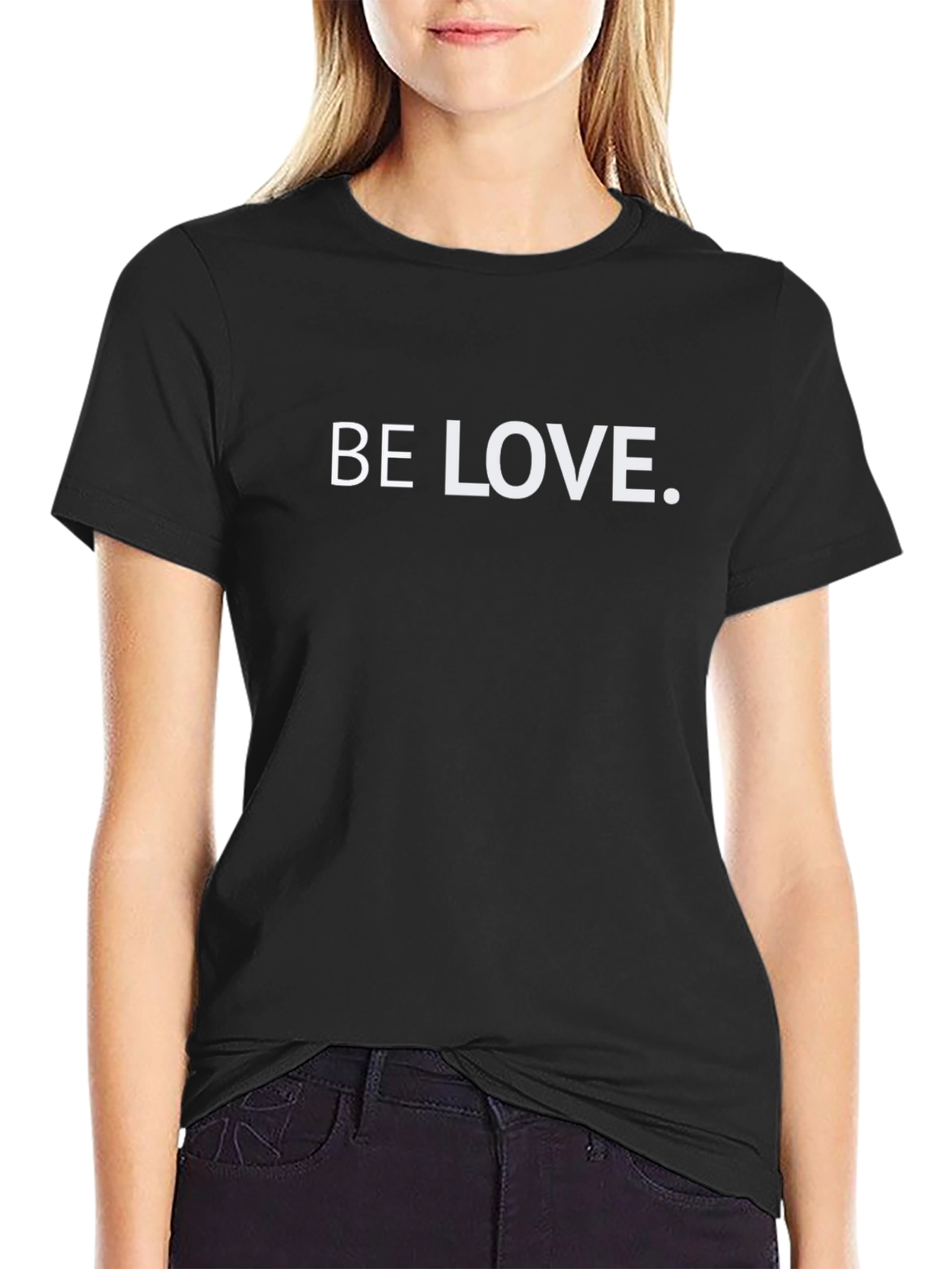 Be Love Graphic Tee - Stylish Black T-Shirt