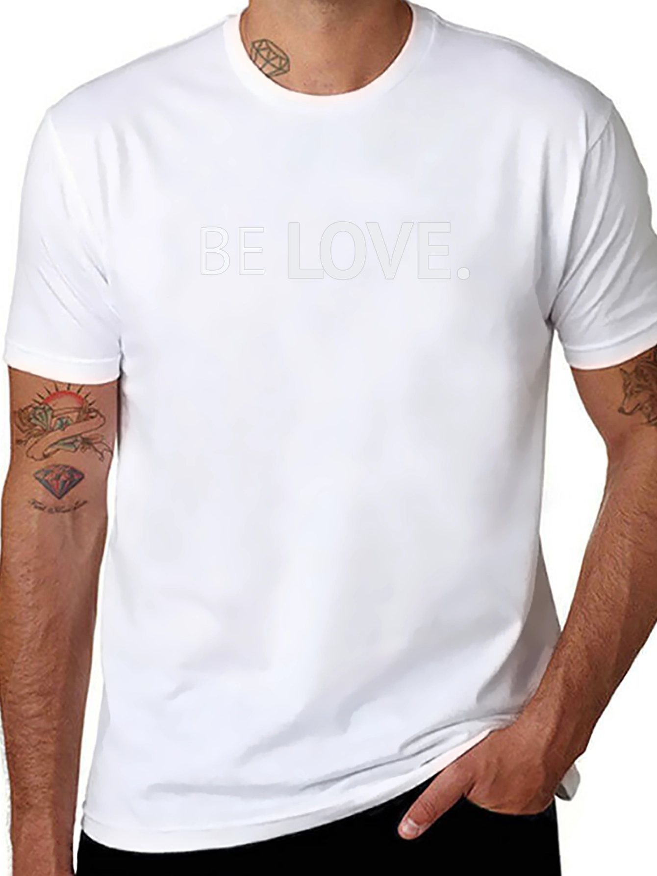 Be Love Graphic Tee - Stylish Black T-Shirt