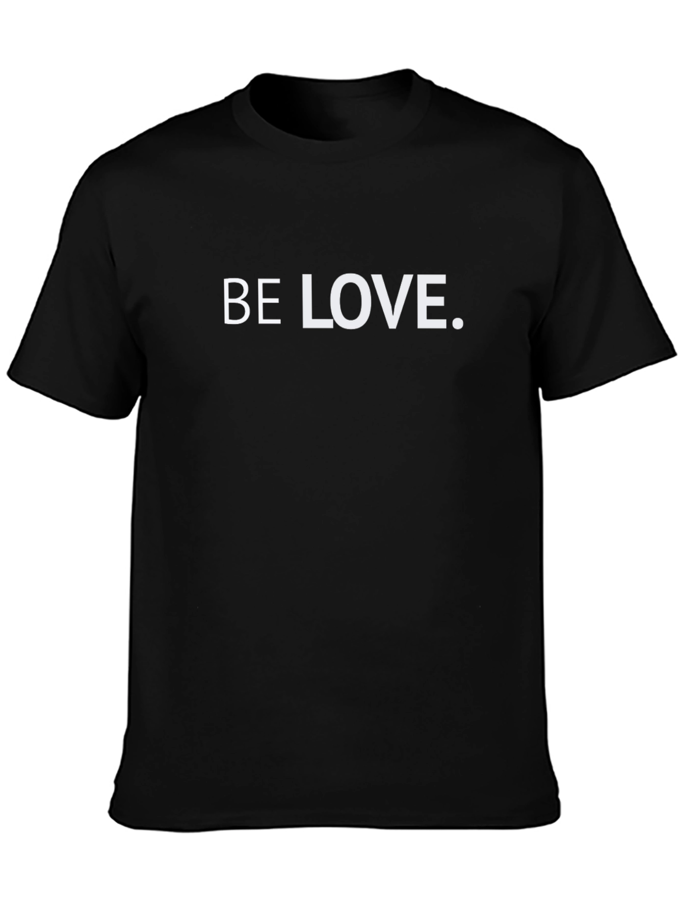 Be Love Graphic Tee - Stylish Black T-Shirt