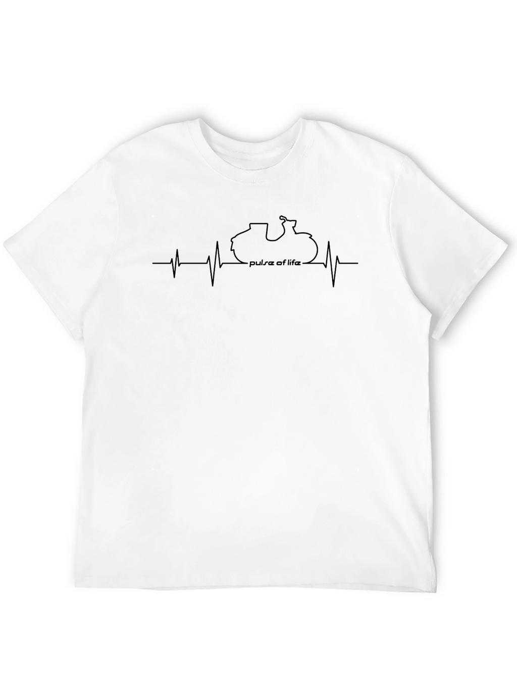 Motorcycle Pulse of Life Graphic Tee