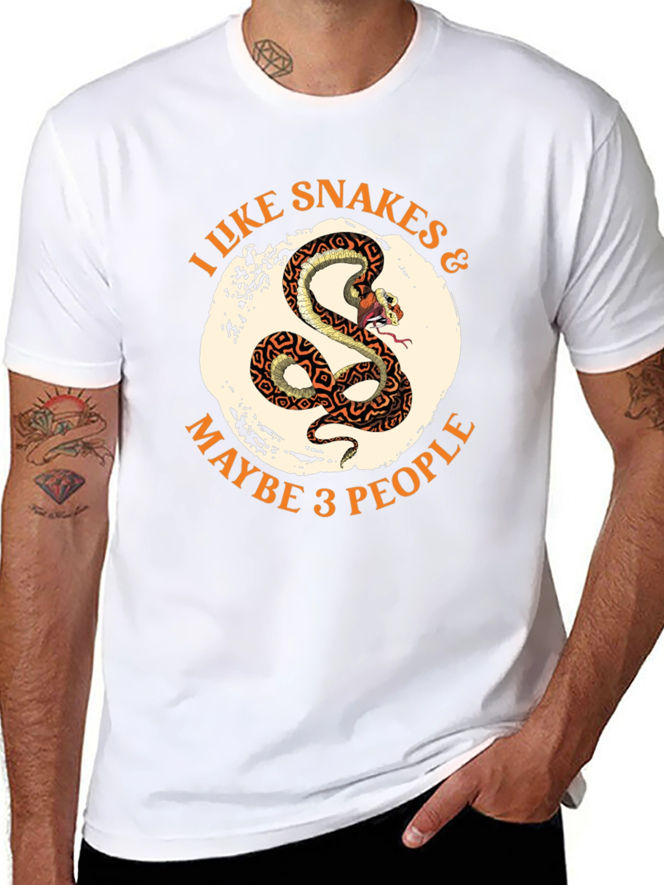 I Like Snakes & Maybe 3 People T-Shirt