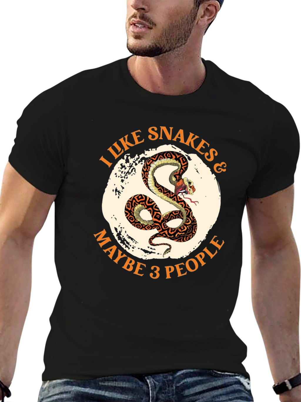 I Like Snakes & Maybe 3 People T-Shirt