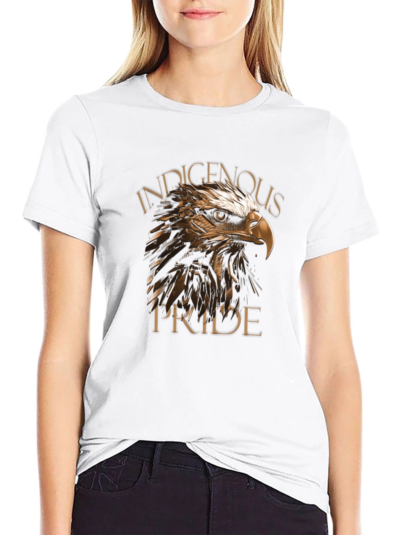 Indigenous Pride Eagle Graphic T-Shirt