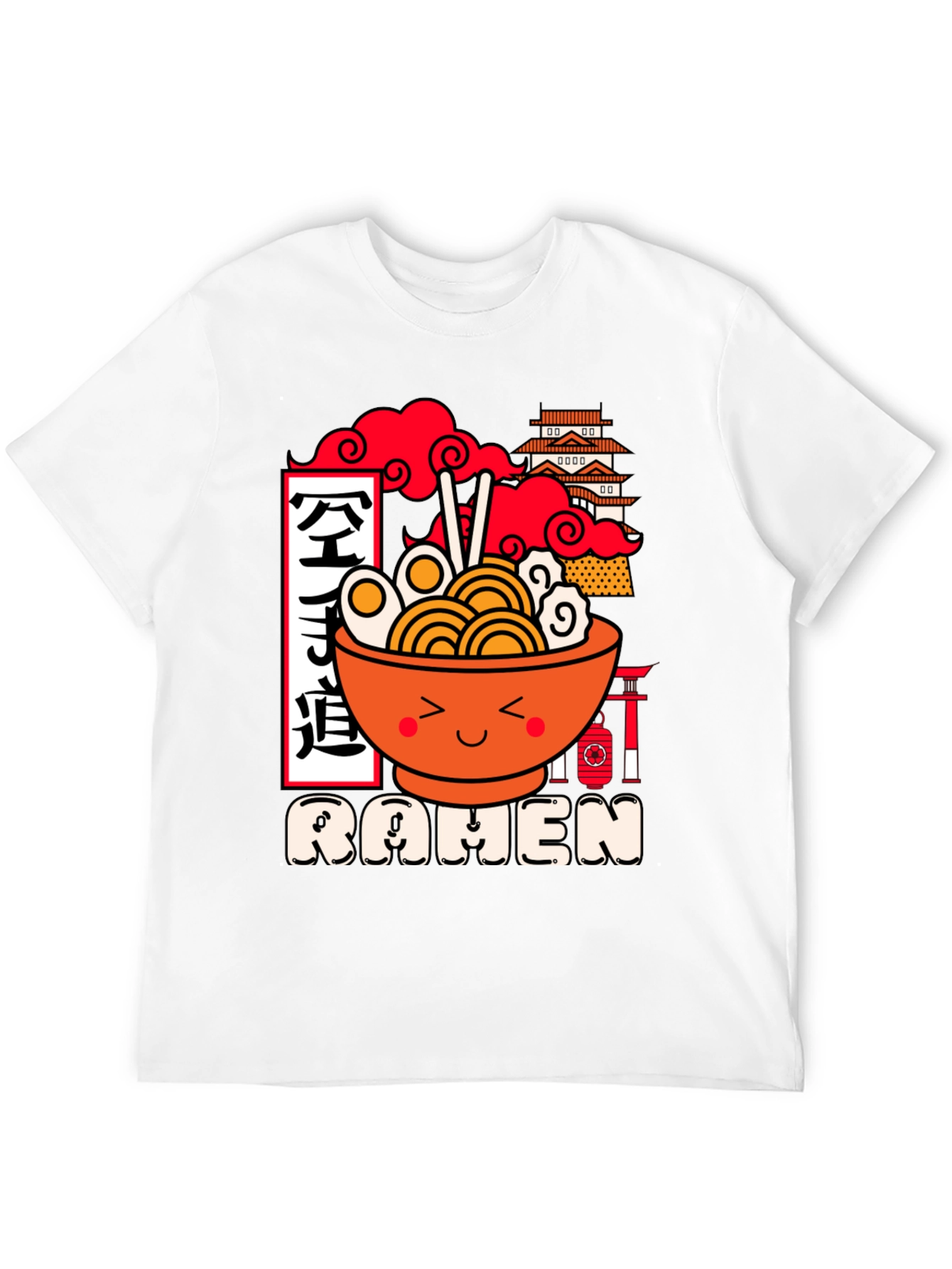 Kawaii Ramen Graphic Tee - Unisex Black T-Shirt