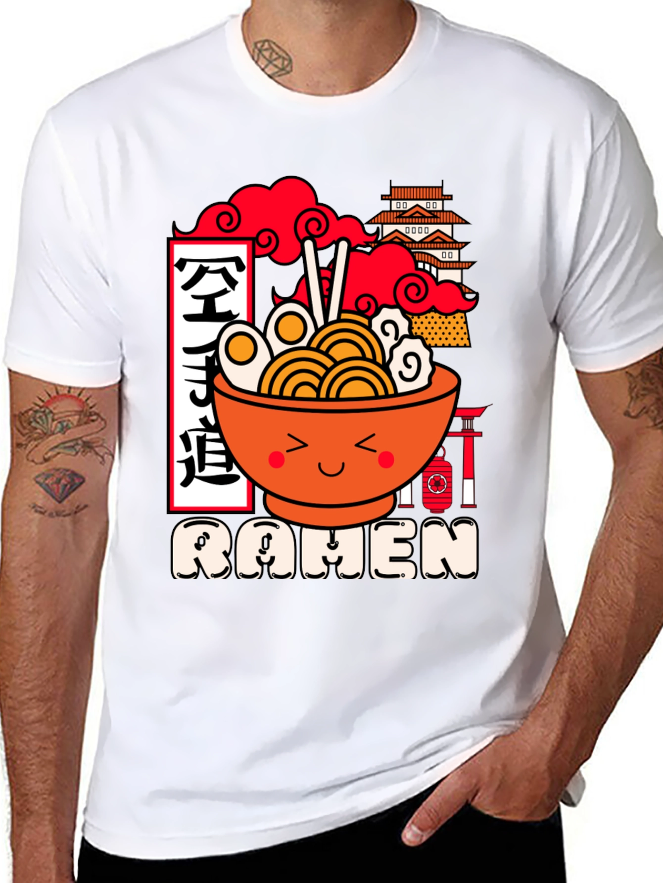 Kawaii Ramen Graphic Tee - Unisex Black T-Shirt
