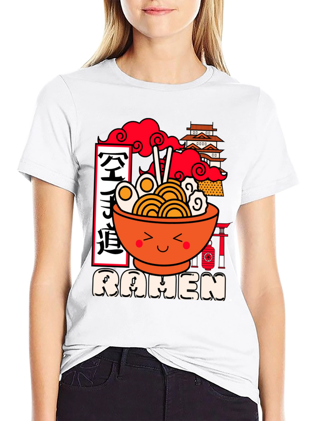 Kawaii Ramen Graphic Tee - Unisex Black T-Shirt