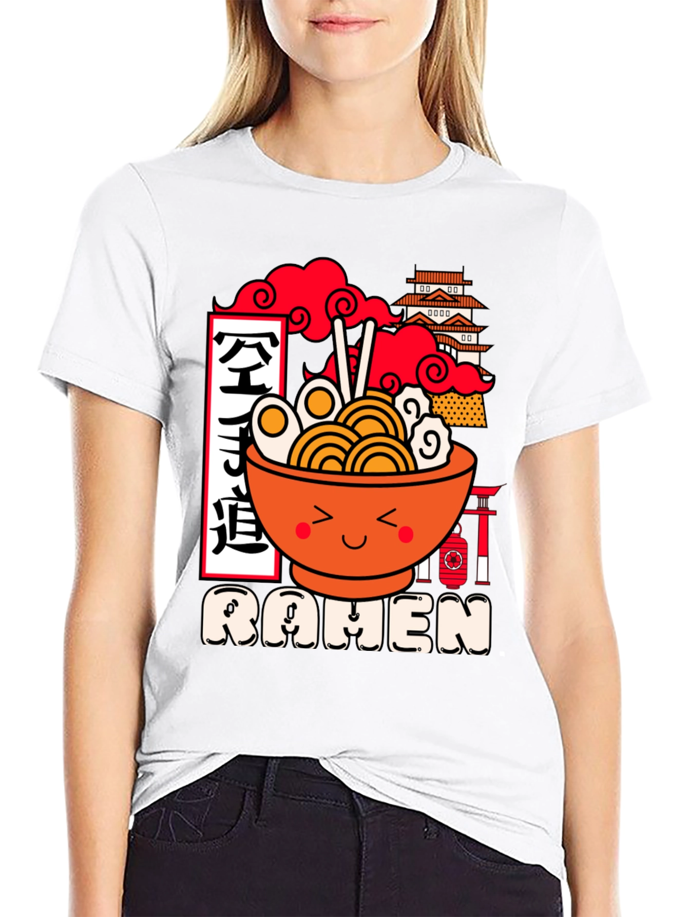 Kawaii Ramen Graphic Tee - Unisex Black T-Shirt