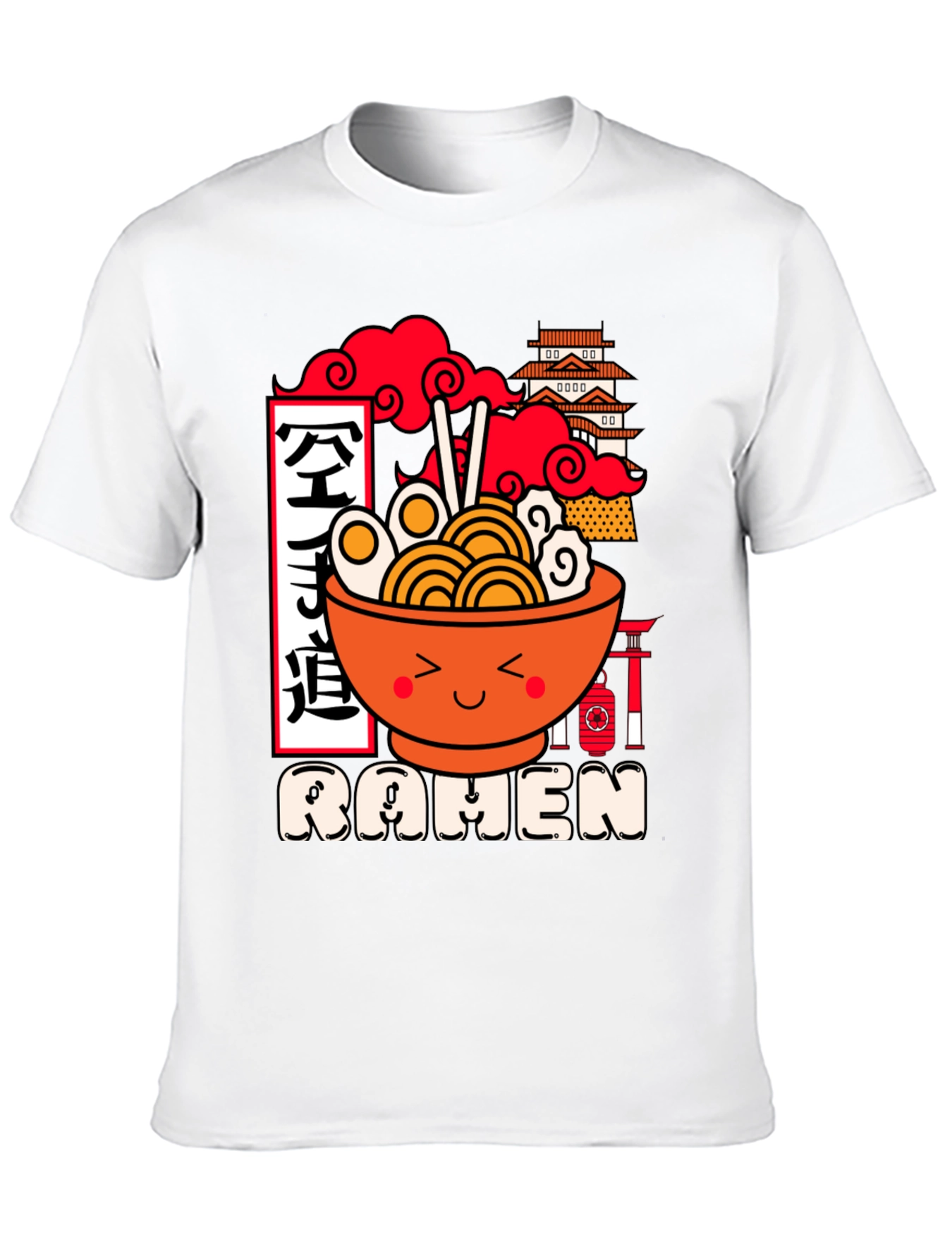 Kawaii Ramen Graphic Tee - Unisex Black T-Shirt