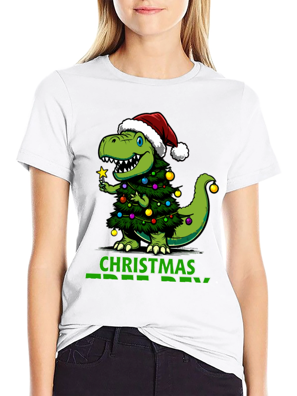 T-Rex Christmas Tree Rex Holiday T-Shirt