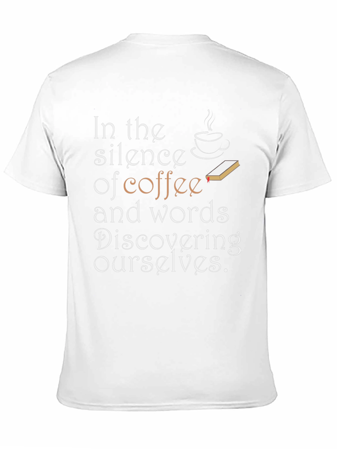Coffee and Words Tee - Discover Yourself in Comfort!