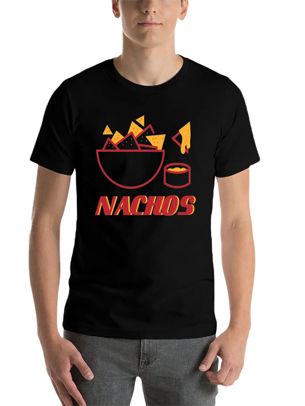 Nacho Bowl Unisex Short Sleeve Soft Cotton T-Shirt – Casual Everyday Wear