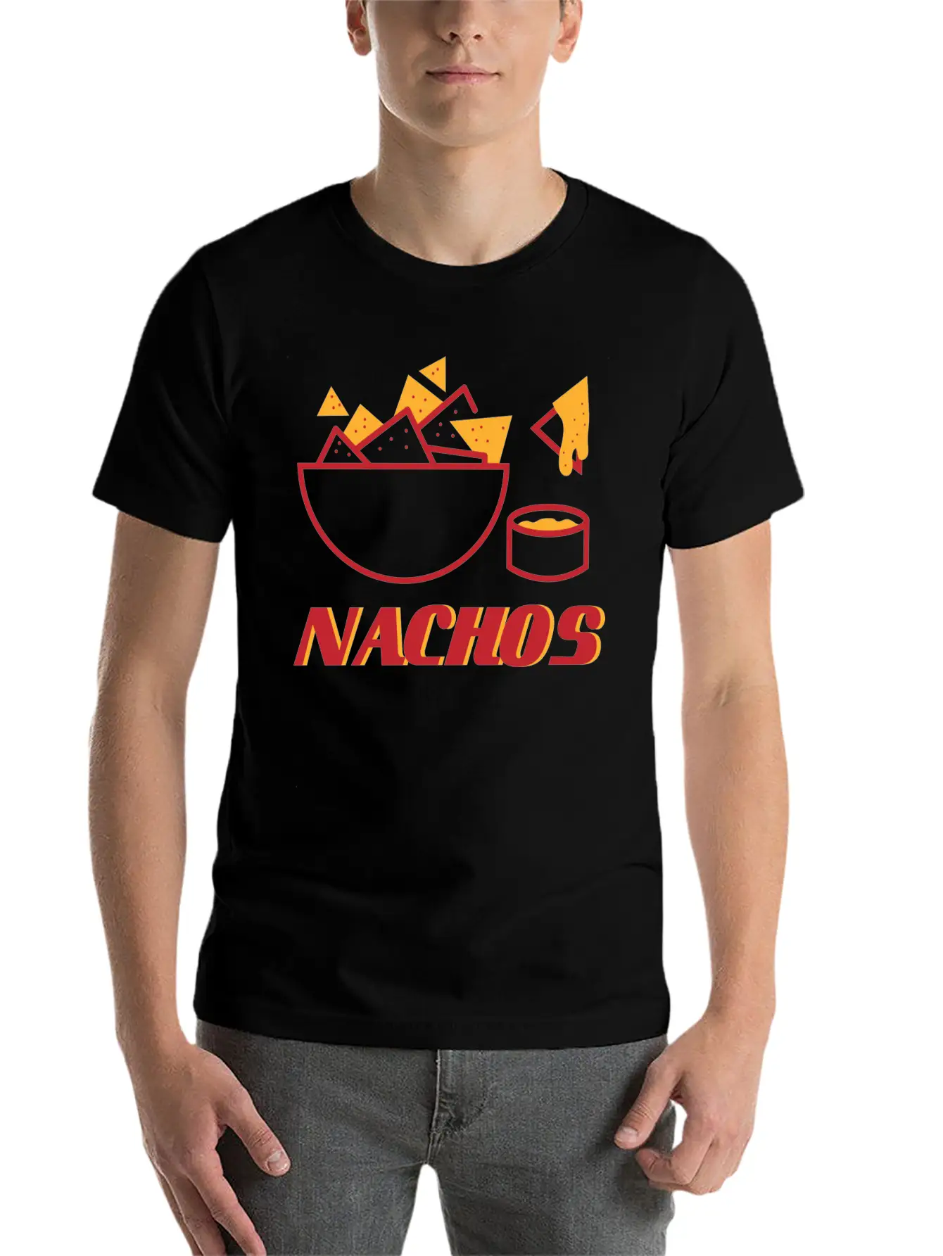 Nacho Bowl Unisex Short Sleeve Soft Cotton T-Shirt – Casual Everyday Wear