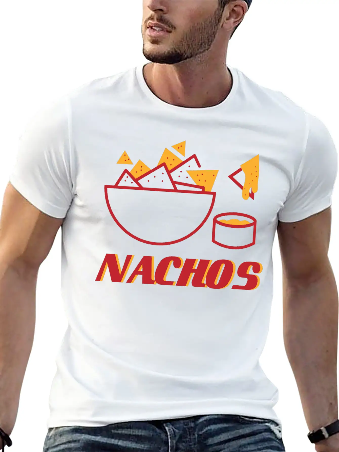 Nacho Bowl Unisex Short Sleeve Soft Cotton T-Shirt – Casual Everyday Wear