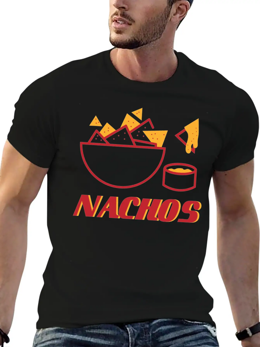 Nacho Bowl Unisex Short Sleeve Soft Cotton T-Shirt – Casual Everyday Wear