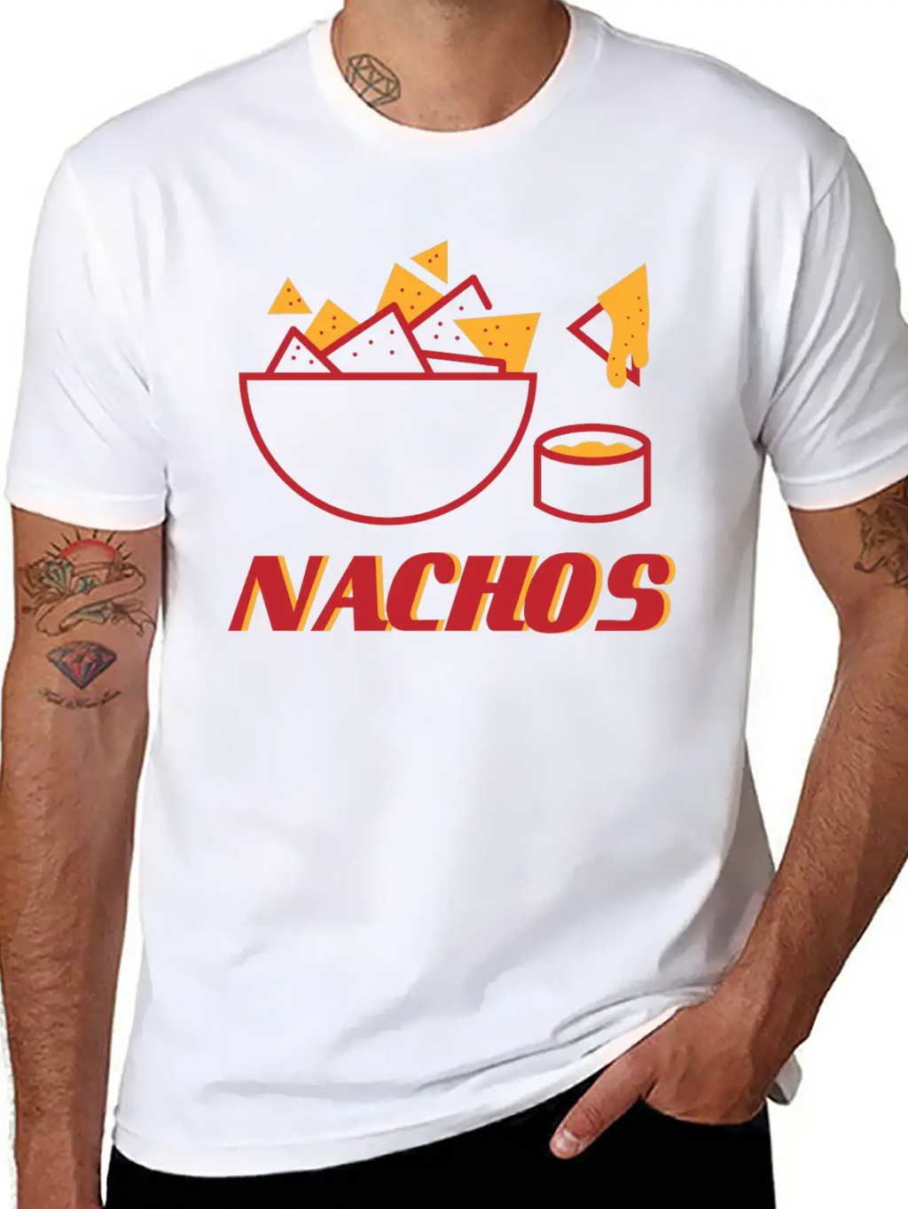 Nacho Bowl Unisex Short Sleeve Soft Cotton T-Shirt – Casual Everyday Wear