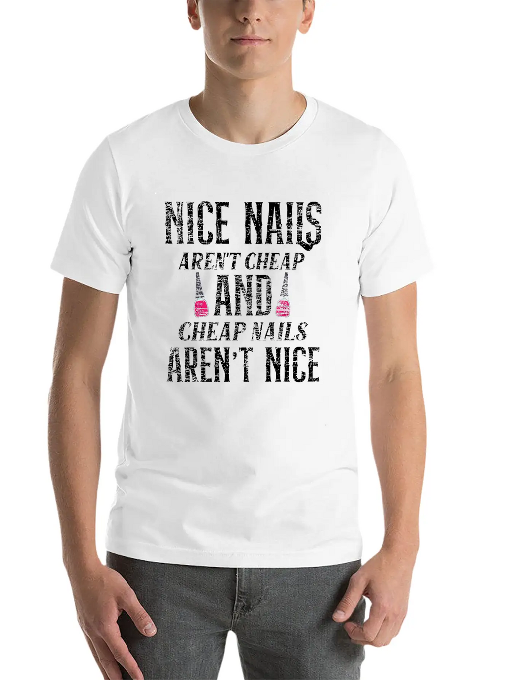 Nail Designer Nail Salon Unisex Casual T-Shirt – Clean Design For Daily Comfort