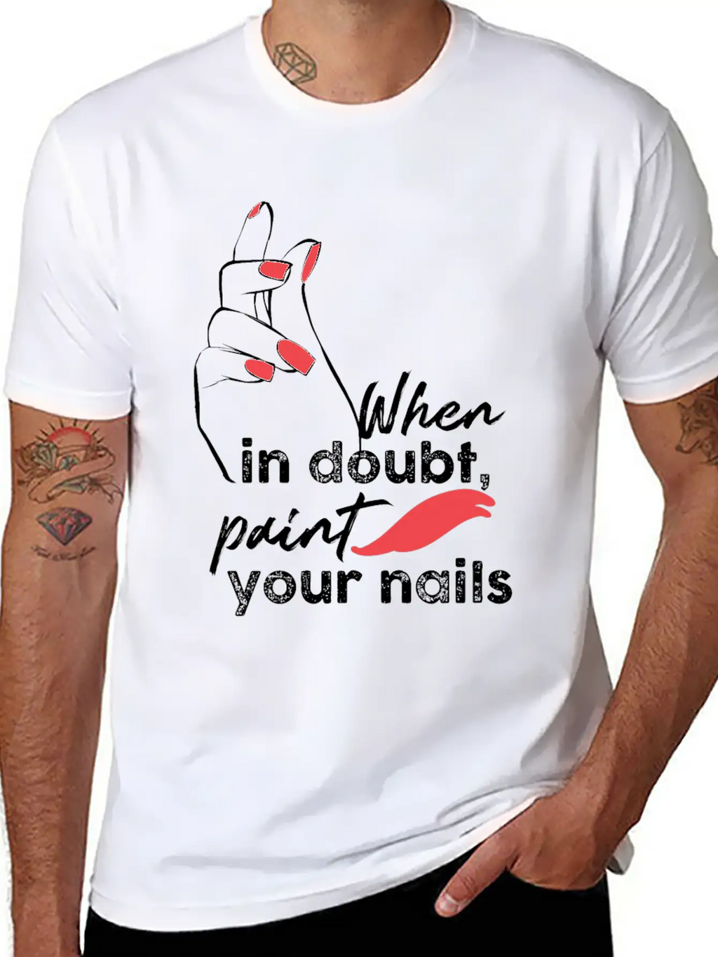 Nail Technician Fingernails Stylish Everyday T-Shirt – Unisex Basic Cotton Tee