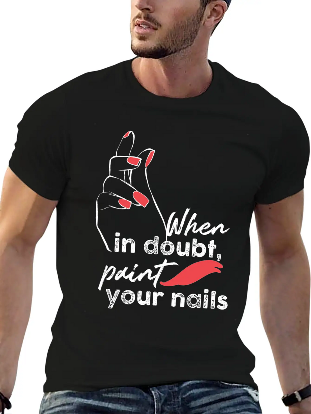 Nail Technician Fingernails Stylish Everyday T-Shirt – Unisex Basic Cotton Tee