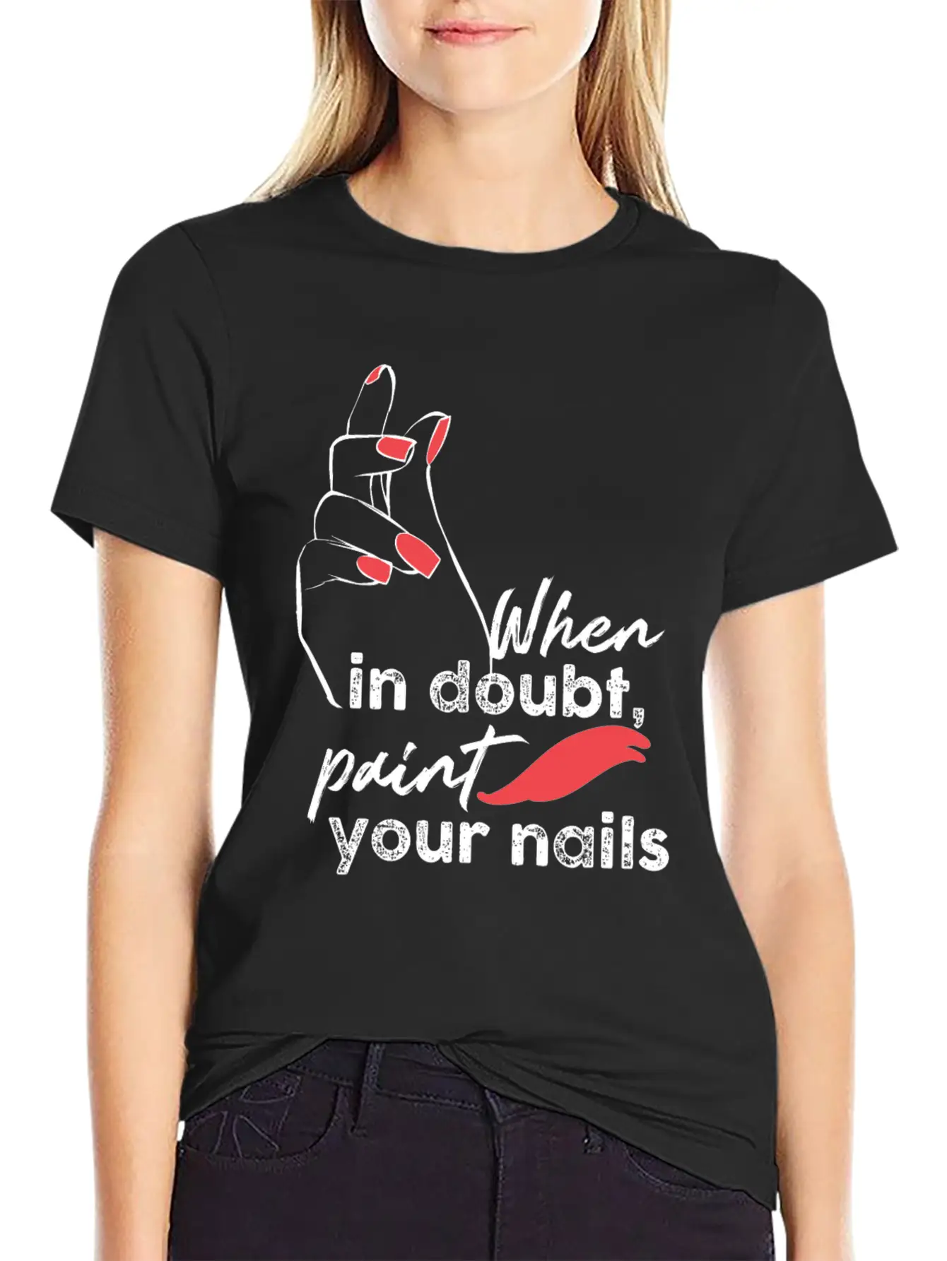 Nail Technician Fingernails Stylish Everyday T-Shirt – Unisex Basic Cotton Tee