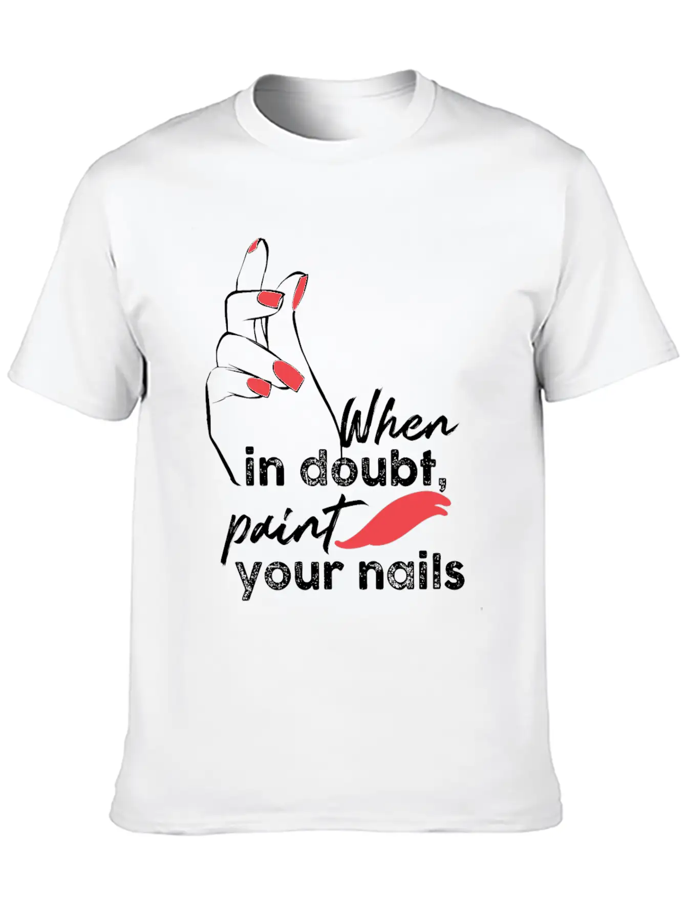 Nail Technician Fingernails Stylish Everyday T-Shirt – Unisex Basic Cotton Tee