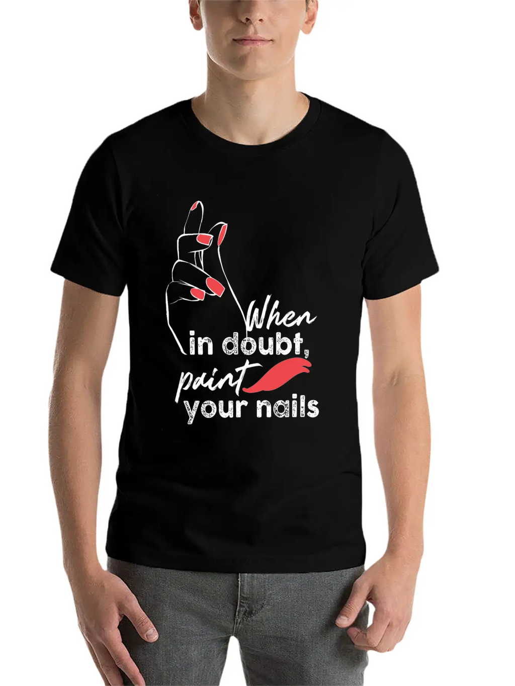 Nail Technician Fingernails Stylish Everyday T-Shirt – Unisex Basic Cotton Tee