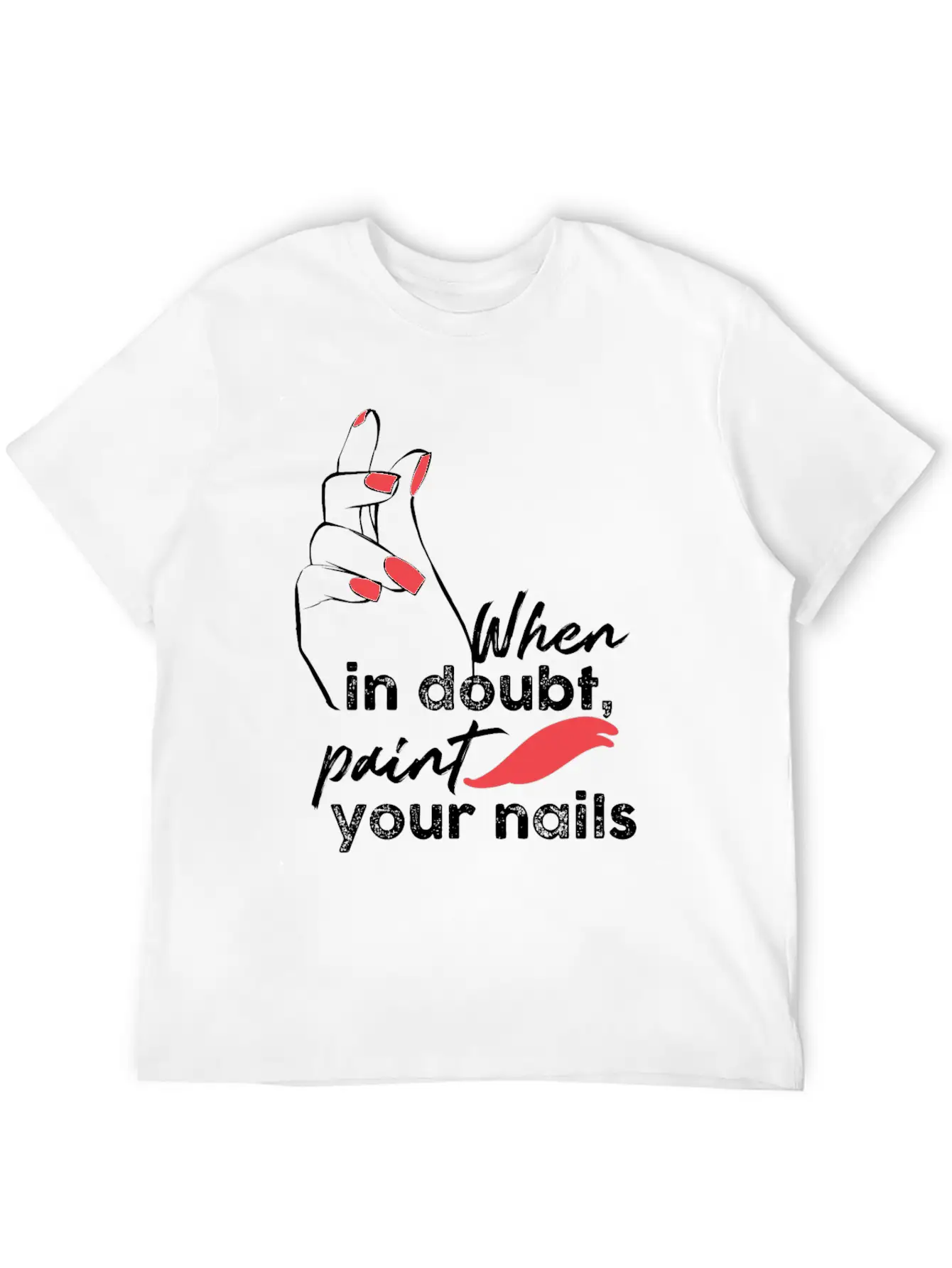 Nail Technician Fingernails Stylish Everyday T-Shirt – Unisex Basic Cotton Tee