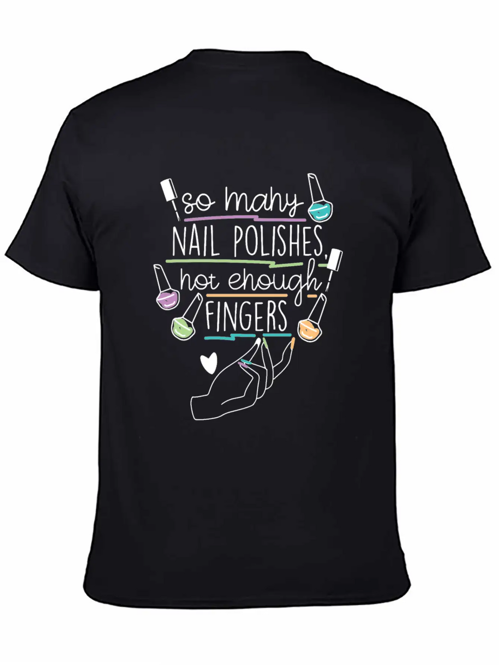 Nail Technician Nail Polish Unisex Casual T-Shirt – Clean Design For Daily Comfort