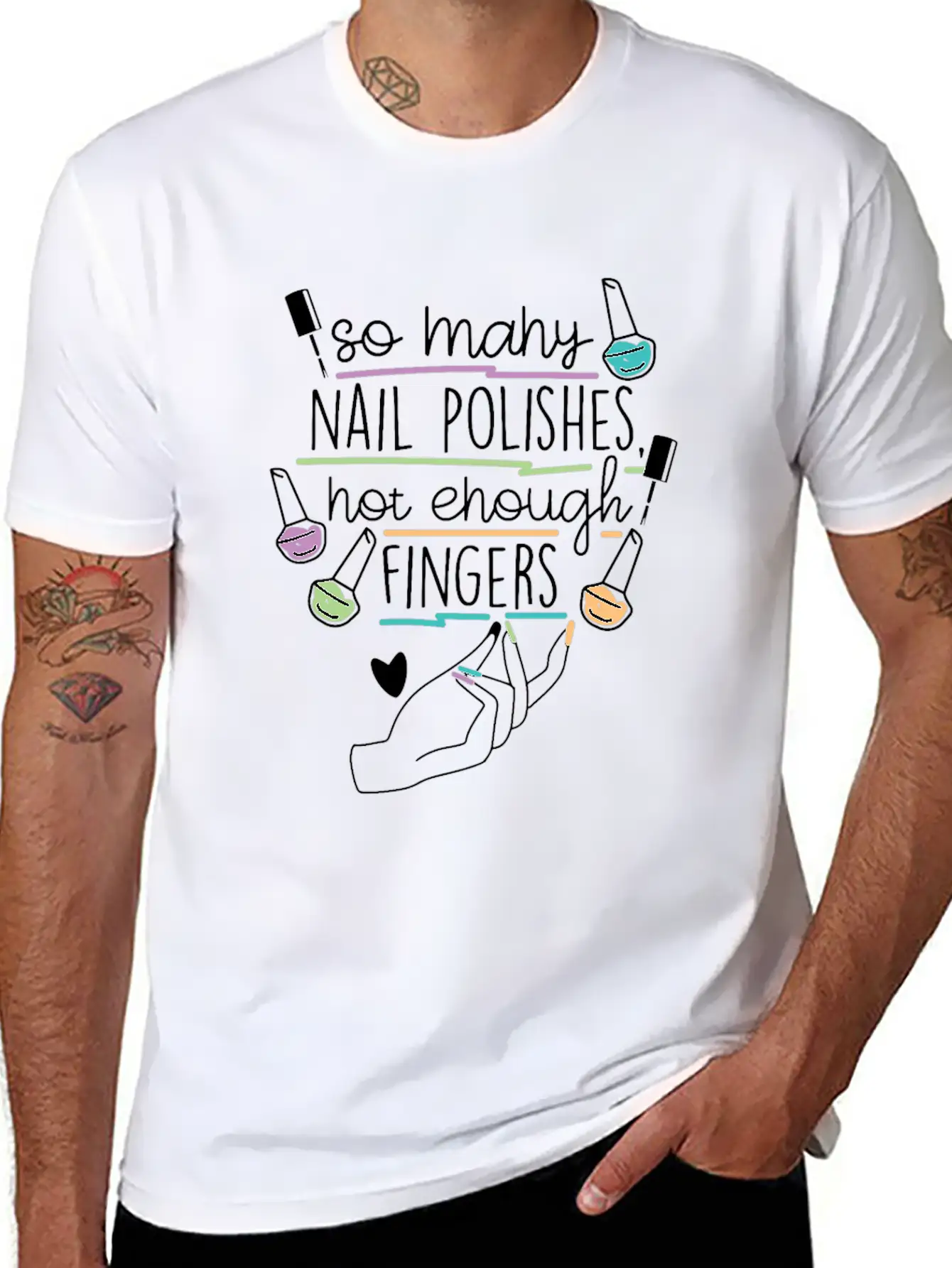 Nail Technician Nail Polish Unisex Casual T-Shirt – Clean Design For Daily Comfort