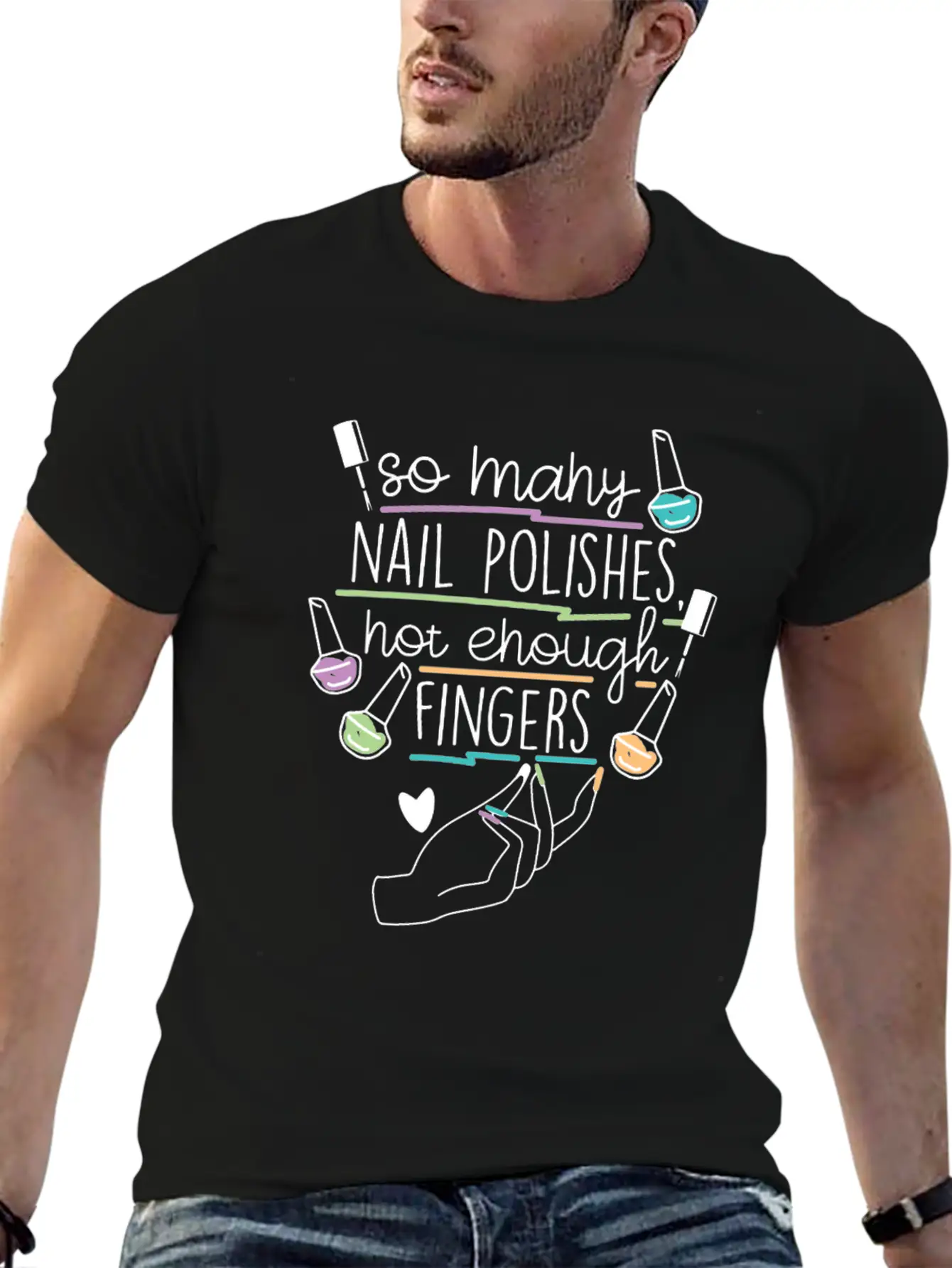 Nail Technician Nail Polish Unisex Casual T-Shirt – Clean Design For Daily Comfort