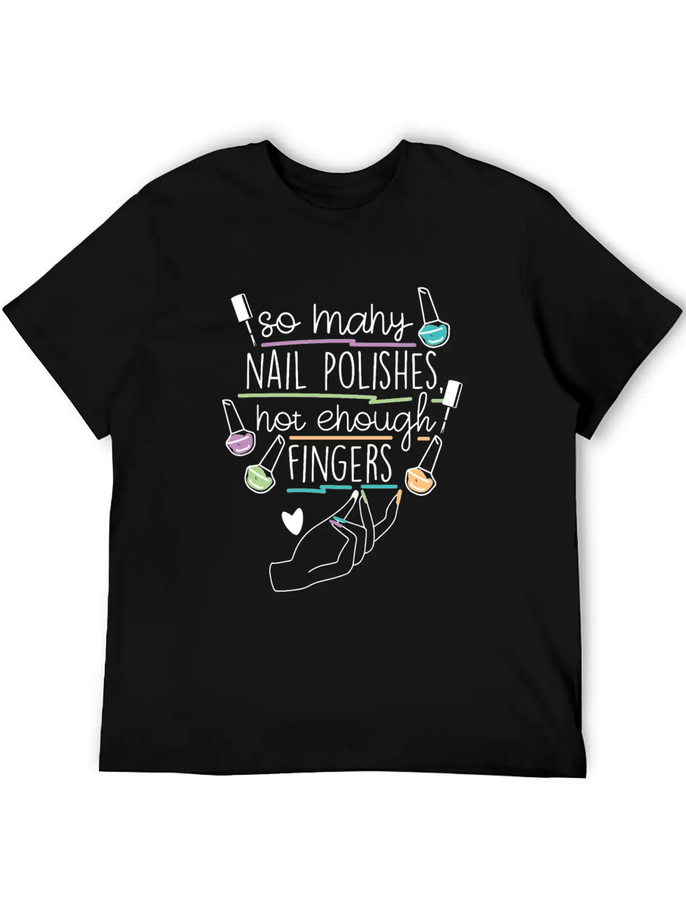 Nail Technician Nail Polish Unisex Casual T-Shirt – Clean Design For Daily Comfort