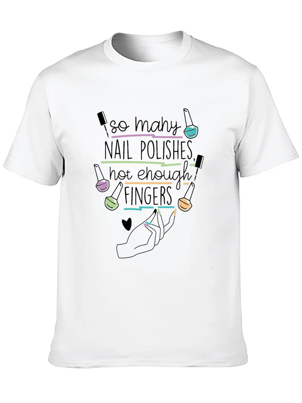 Nail Technician Nail Polish Unisex Casual T-Shirt – Clean Design For Daily Comfort