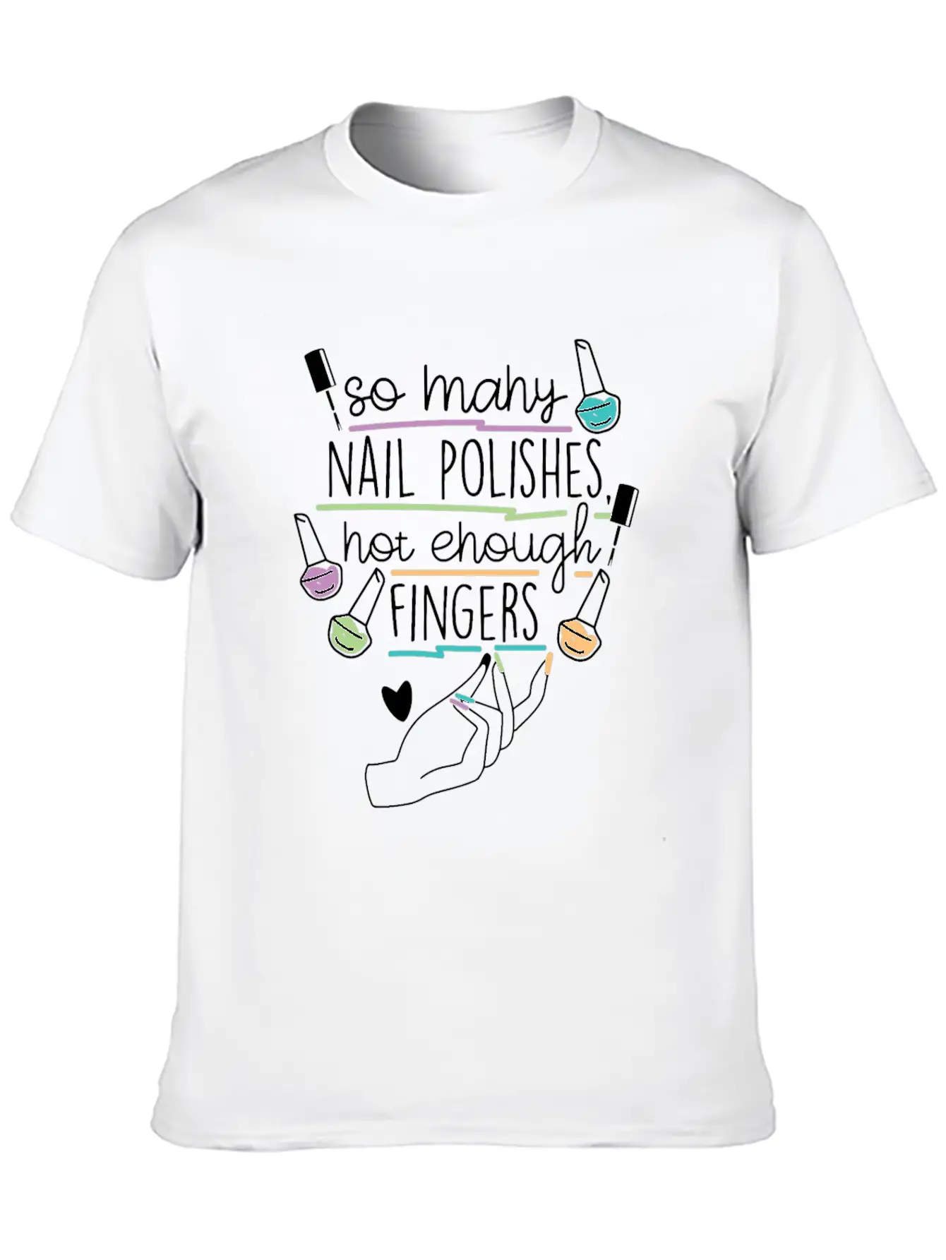 Nail Technician Nail Polish Unisex Casual T-Shirt – Clean Design For Daily Comfort