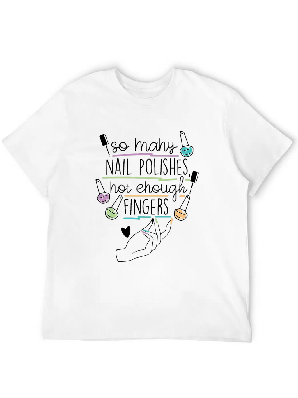 Nail Technician Nail Polish Unisex Casual T-Shirt – Clean Design For Daily Comfort