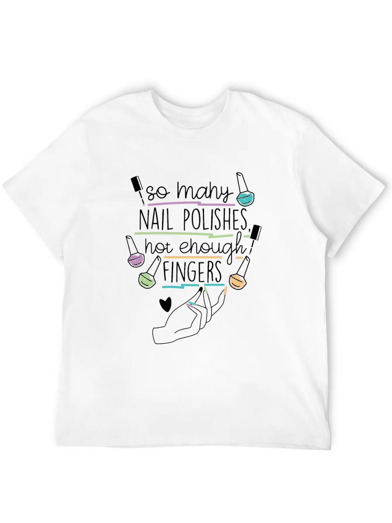 Nail Technician Nail Polish Unisex Casual T-Shirt – Clean Design For Daily Comfort
