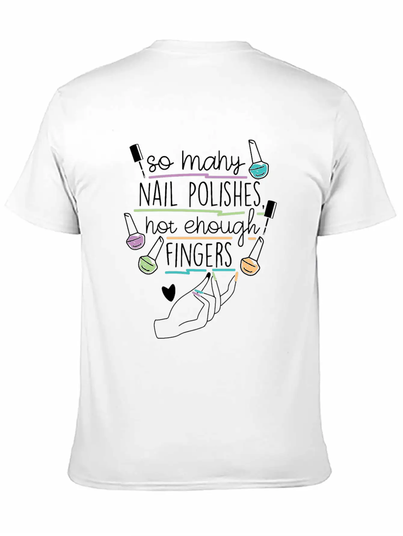Nail Technician Nail Polish Unisex Casual T-Shirt – Clean Design For Daily Comfort