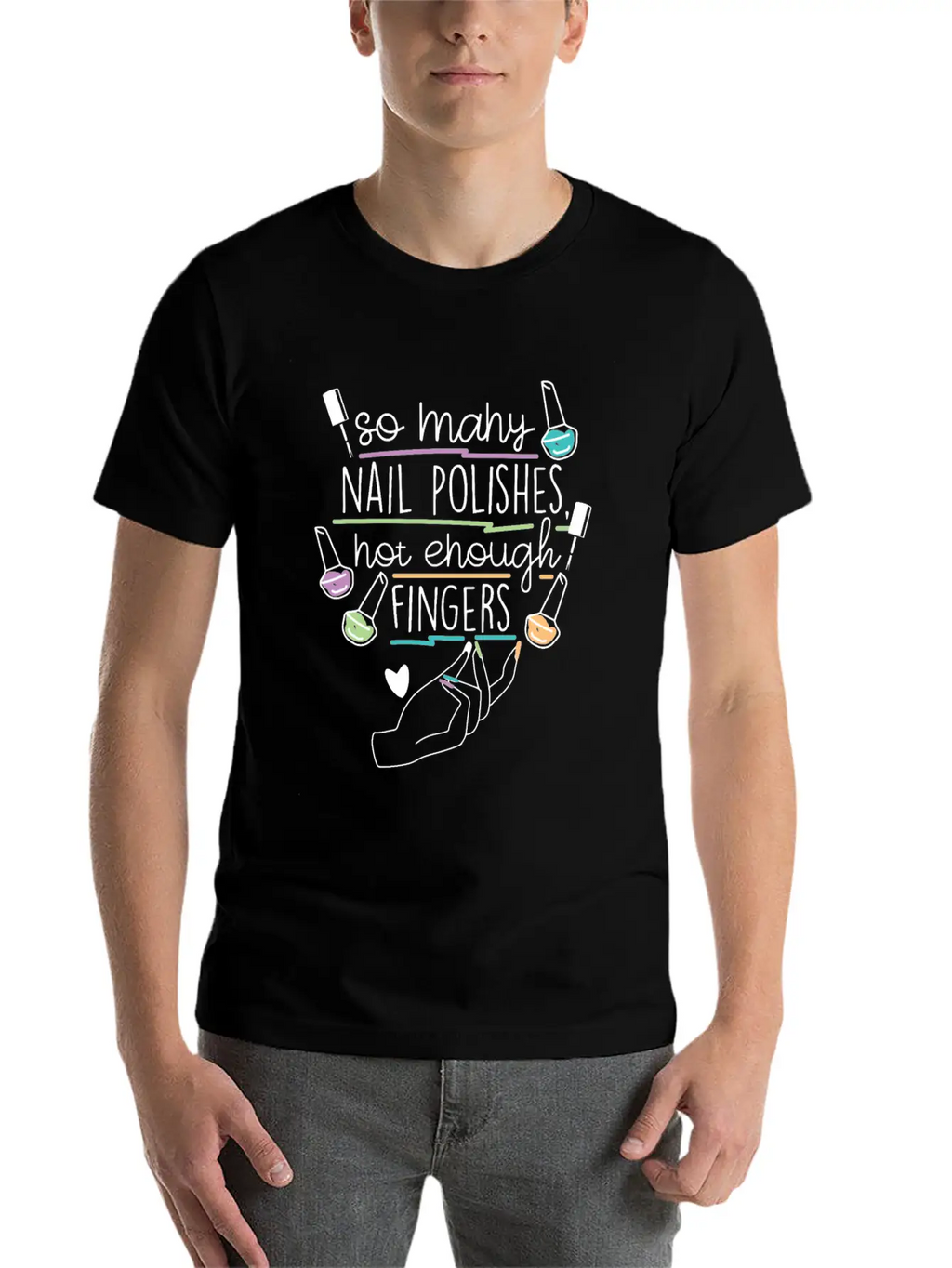 Nail Technician Nail Polish Unisex Casual T-Shirt – Clean Design For Daily Comfort