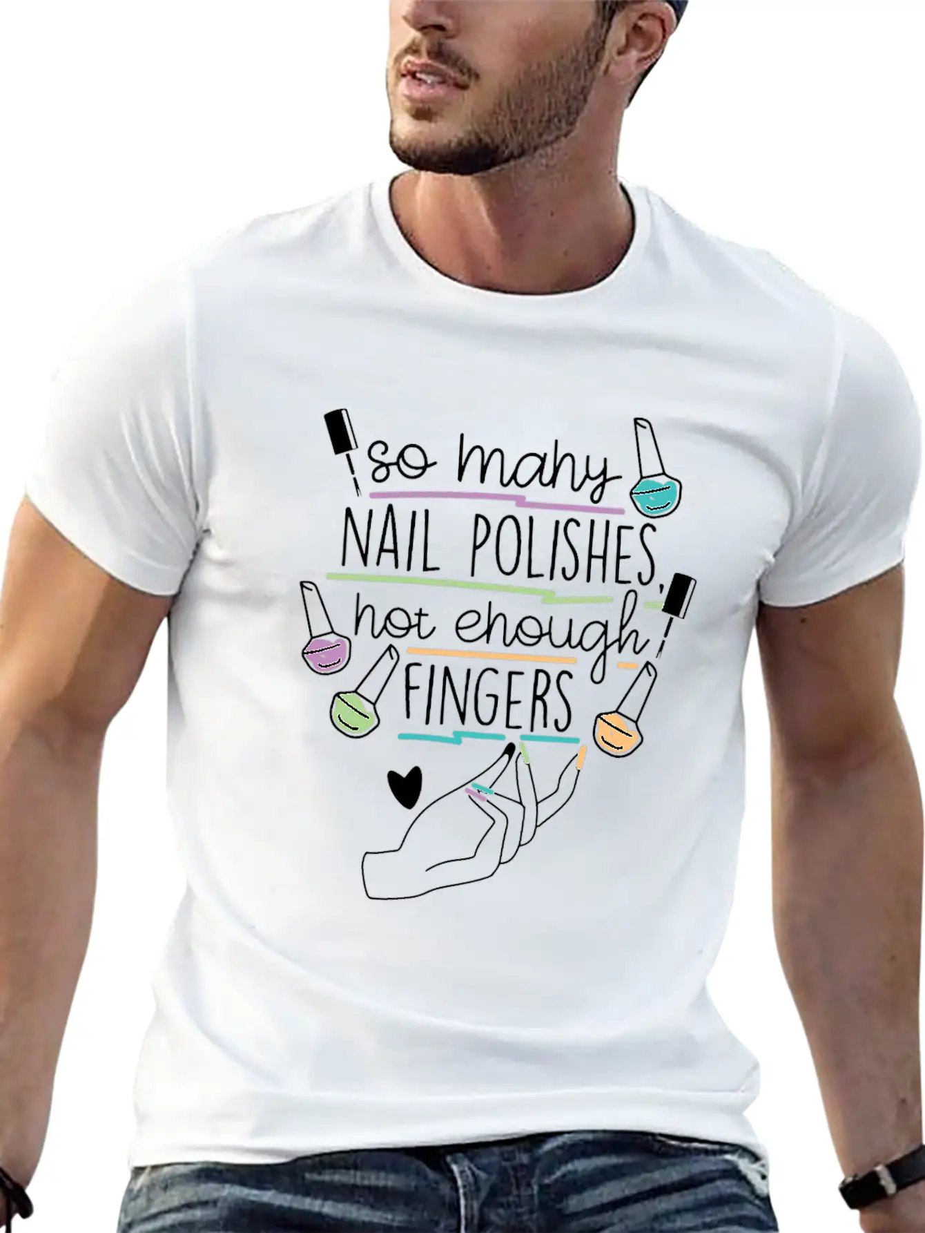 Nail Technician Nail Polish Unisex Casual T-Shirt – Clean Design For Daily Comfort