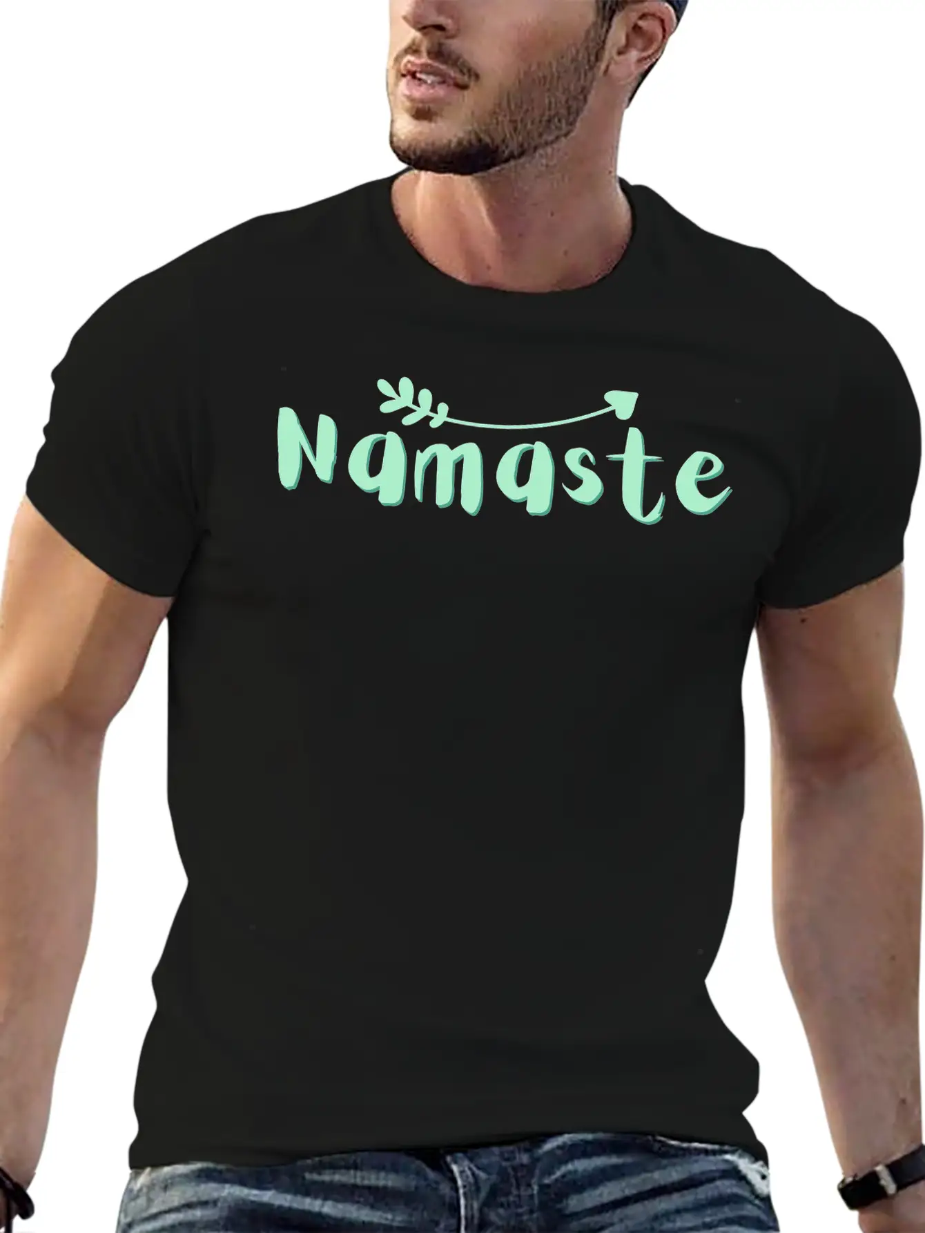Namaste Classic Fit Graphic Tee For Daily Comfort – Unisex Cotton Shirt