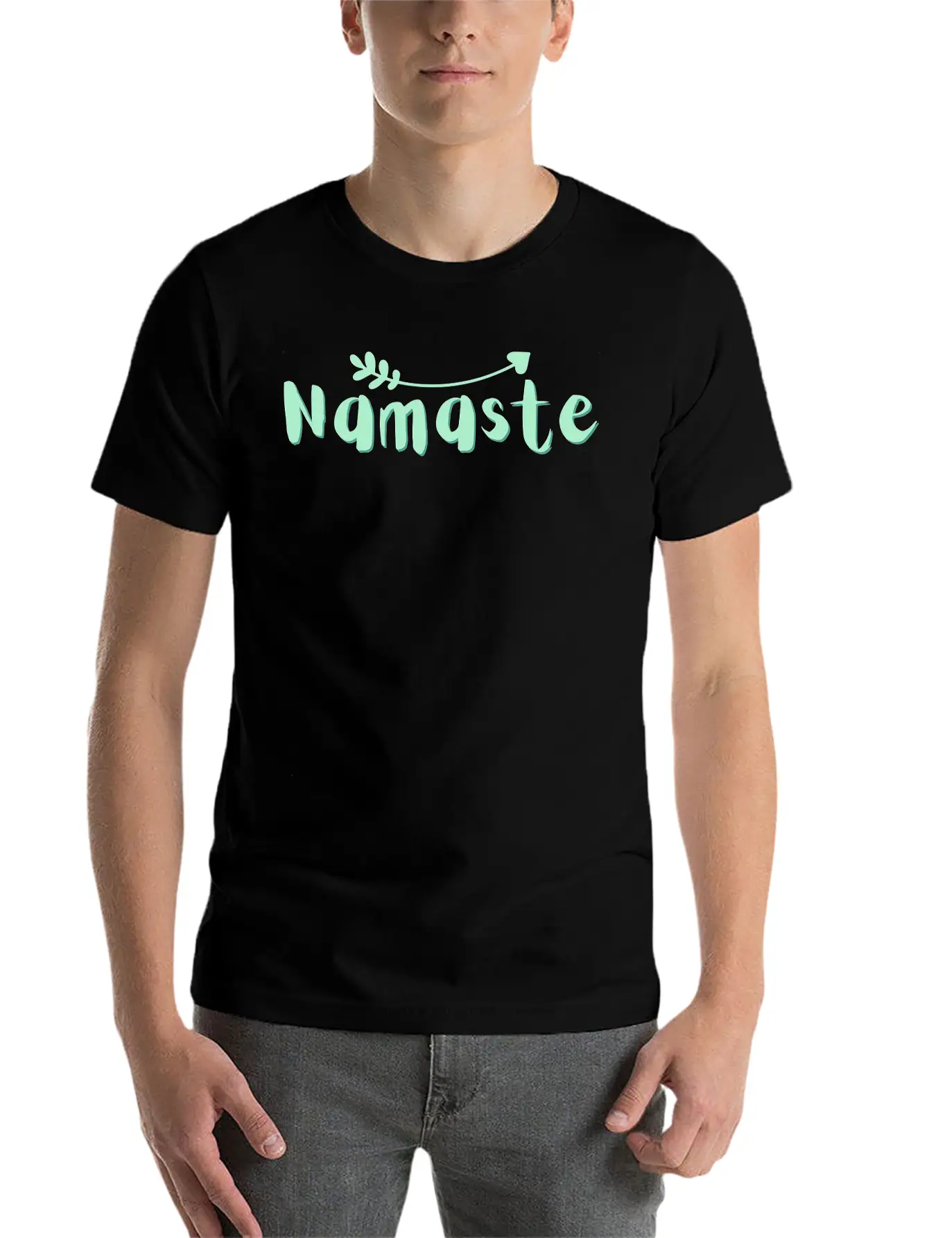 Namaste Classic Fit Graphic Tee For Daily Comfort – Unisex Cotton Shirt